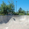 Mikey gapping into the deepend at Aumsville. (His shadow says it all)