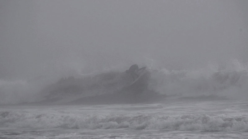 Classic La Push conditions. Winner Johnny Grubbs finding the lip in the fog.