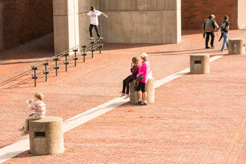 Poser of the month" is supposed to be Mikey on that rail, because he's posing that board slide, he didn't ollie up to it.