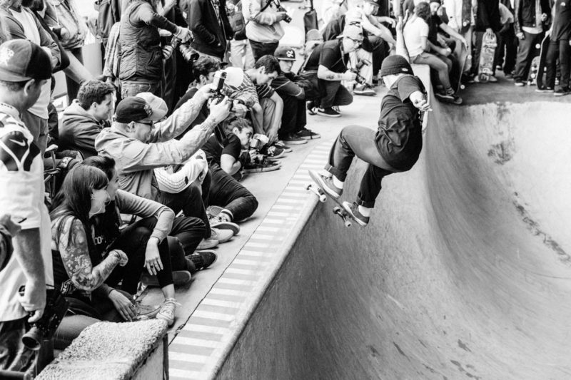 Yakima’s own Nasty Nate Navarro made the trek West and kept things smooth with tricks like this locked frontside smith.