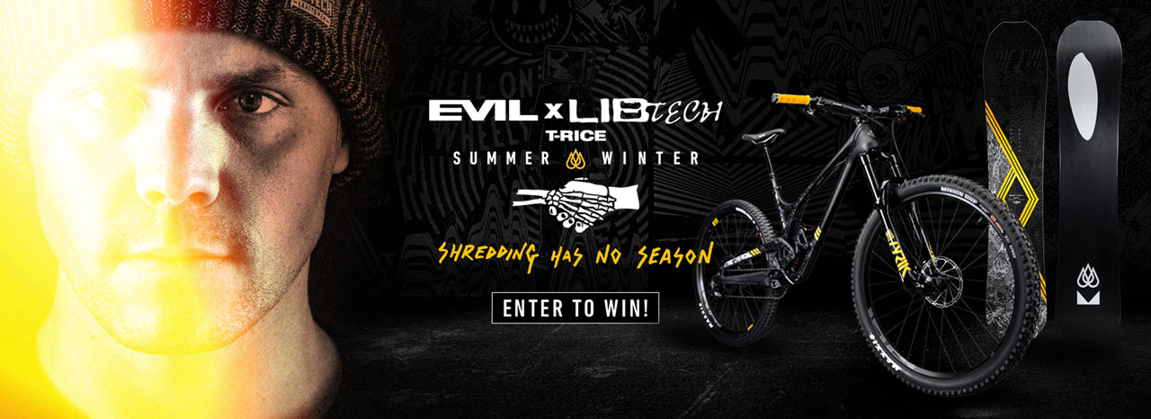 Evil Bikes and Lib Tech Snowboards Travis Rice Giveaway