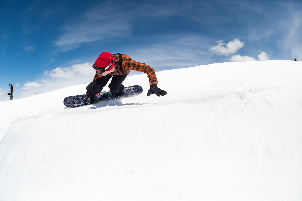 Pete Saari on the Lib Tech Double Dip Snowboard