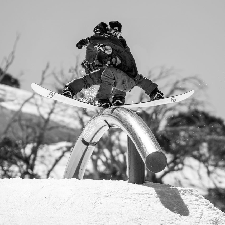 Phil Hansen on Lib Tech Double Dip snowboard