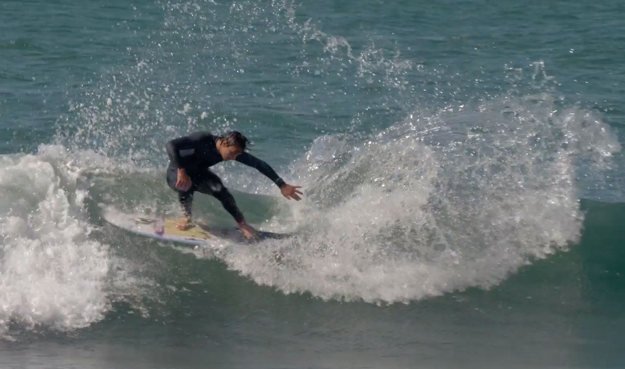 Ian Crane on the Lib Tech x ...lost Rocket surfboard