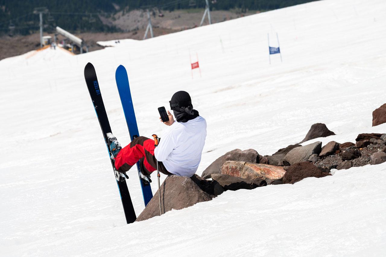 Lucas Wachs on the Lib Tech Kook Stick Skis