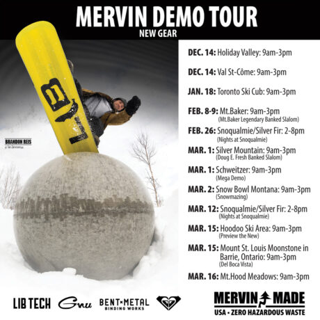 Mervin Mfg Demo Tour, Lib Tech