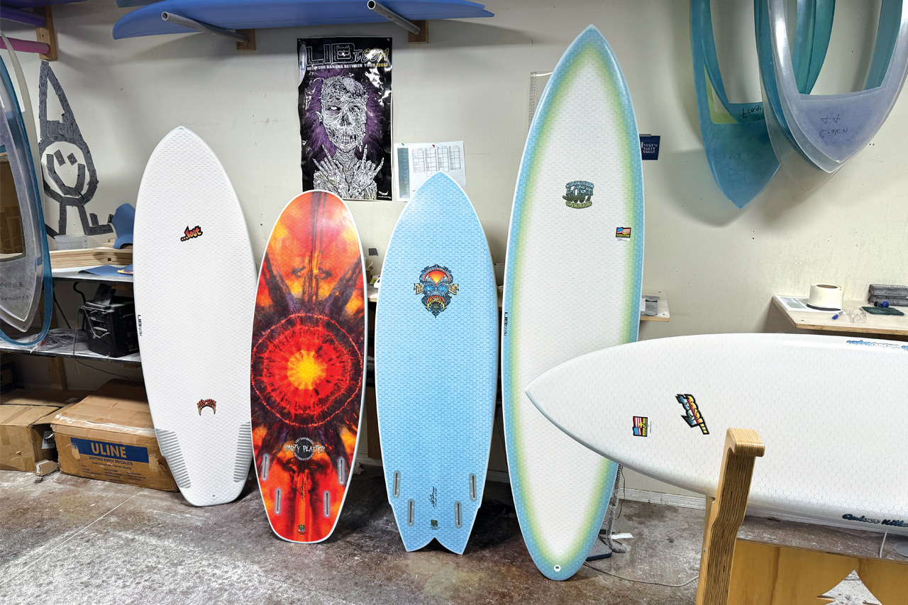 Lib Tech Surf - 5 surfboard models in the factory