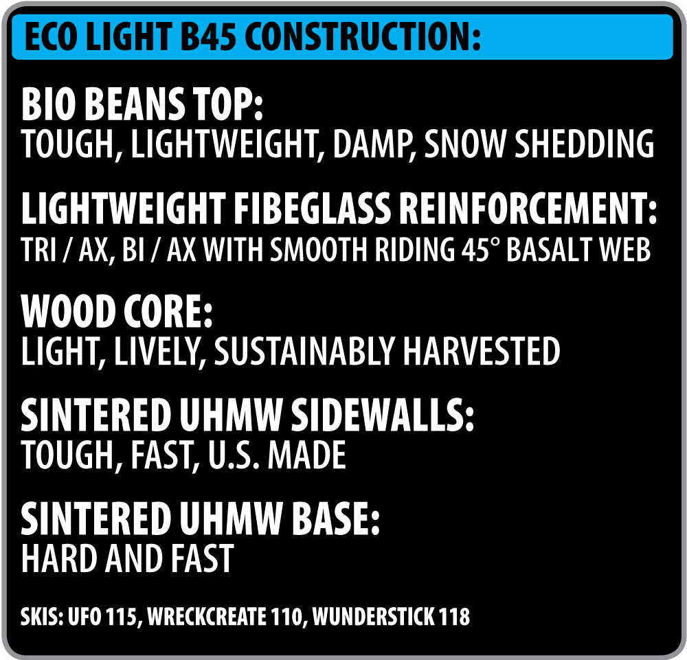 Lib Tech Ski Eco-Light B45 Construction