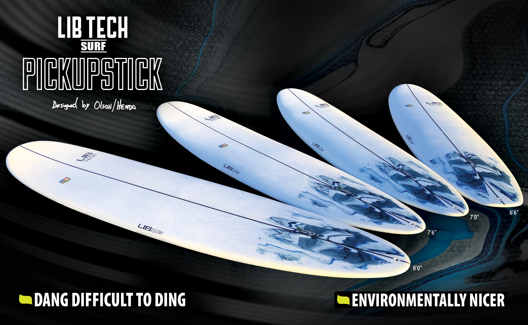 Lib Tech Pickup Stick Surfboard Collection